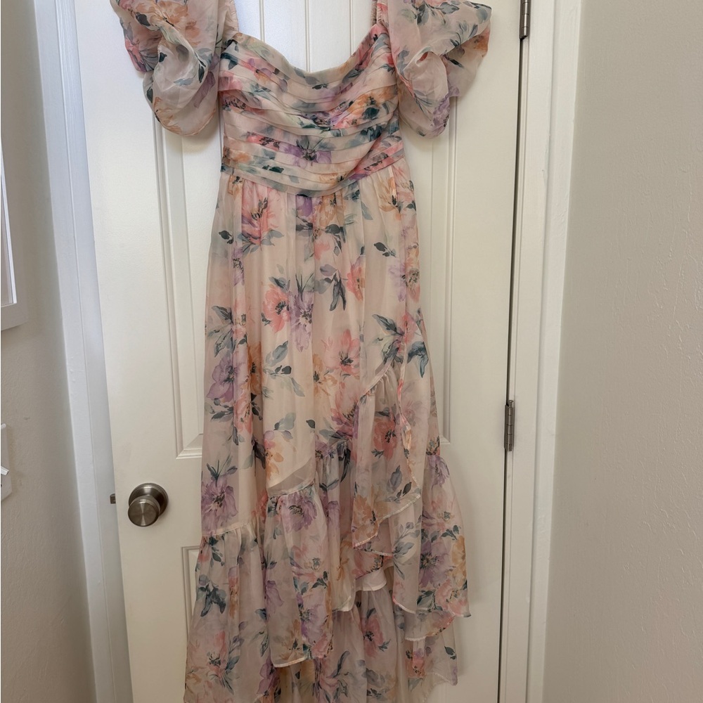 Abercrombie & Fitch Floral High Low Dress medium tall